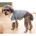 джинсы с шерстяным воротником Dog Coat pet джинсовая куртка